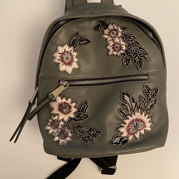 Like NEW! French Connection Embroidered Backpack - Picture 2 of 15